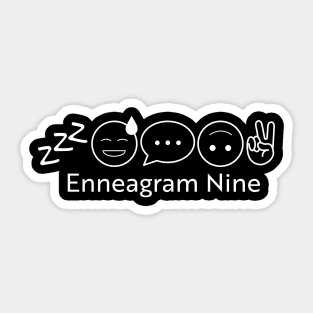 Enneagram 9 T-Shirt | Enneagram Type 9 | Peacemaker| Stable | Enneagram Gifts | Unisex - Men & Women's Tee Sticker